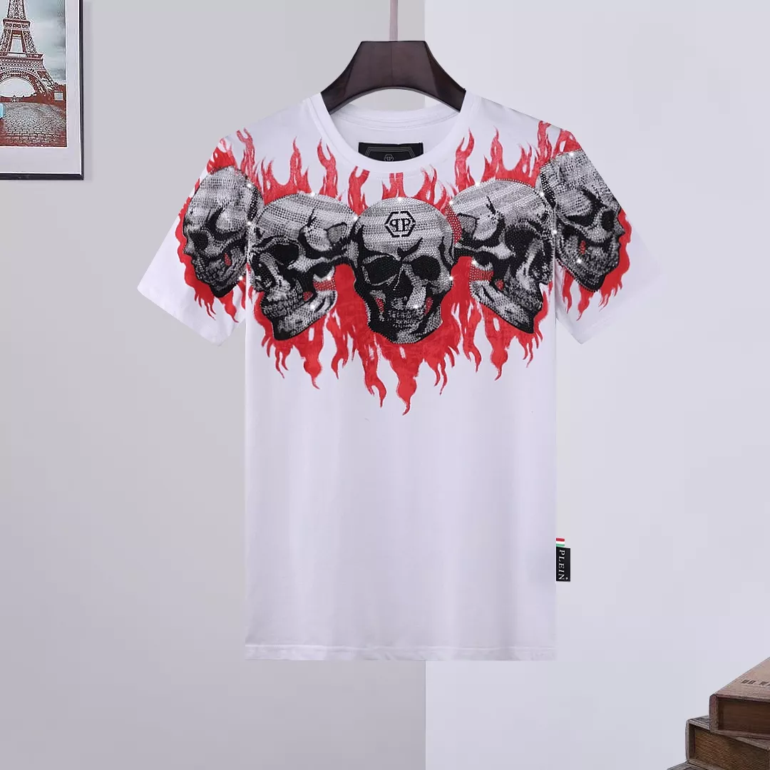 Fashionable 1602 Philipp Plein PP T-Shirts Short Sleeved For Men