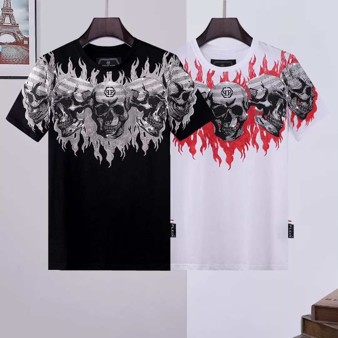 Fashionable 1602 Philipp Plein PP T-Shirts Short Sleeved For Men