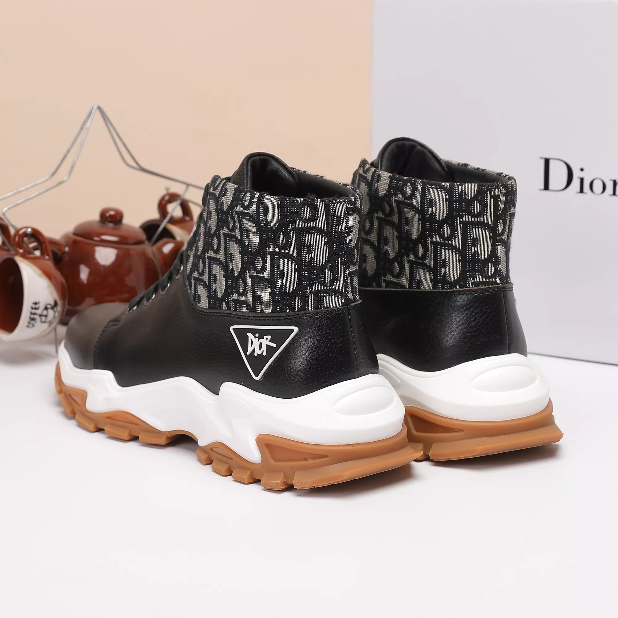 Fashionable 1916 Christian Dior High Top Shoes For Women