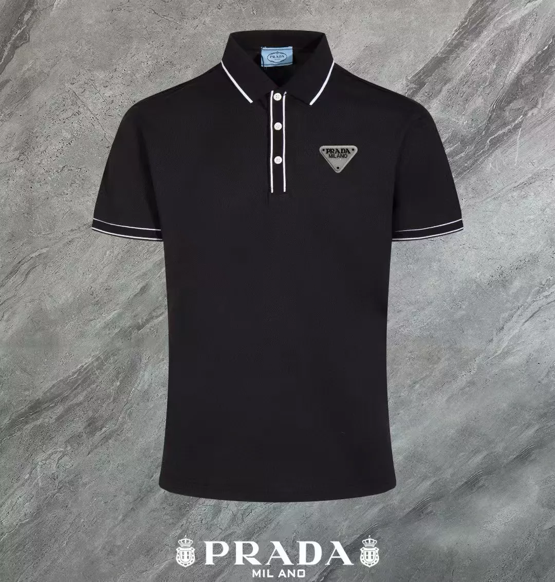 Fashionable 3915 Prada T-Shirts Short Sleeved For Men