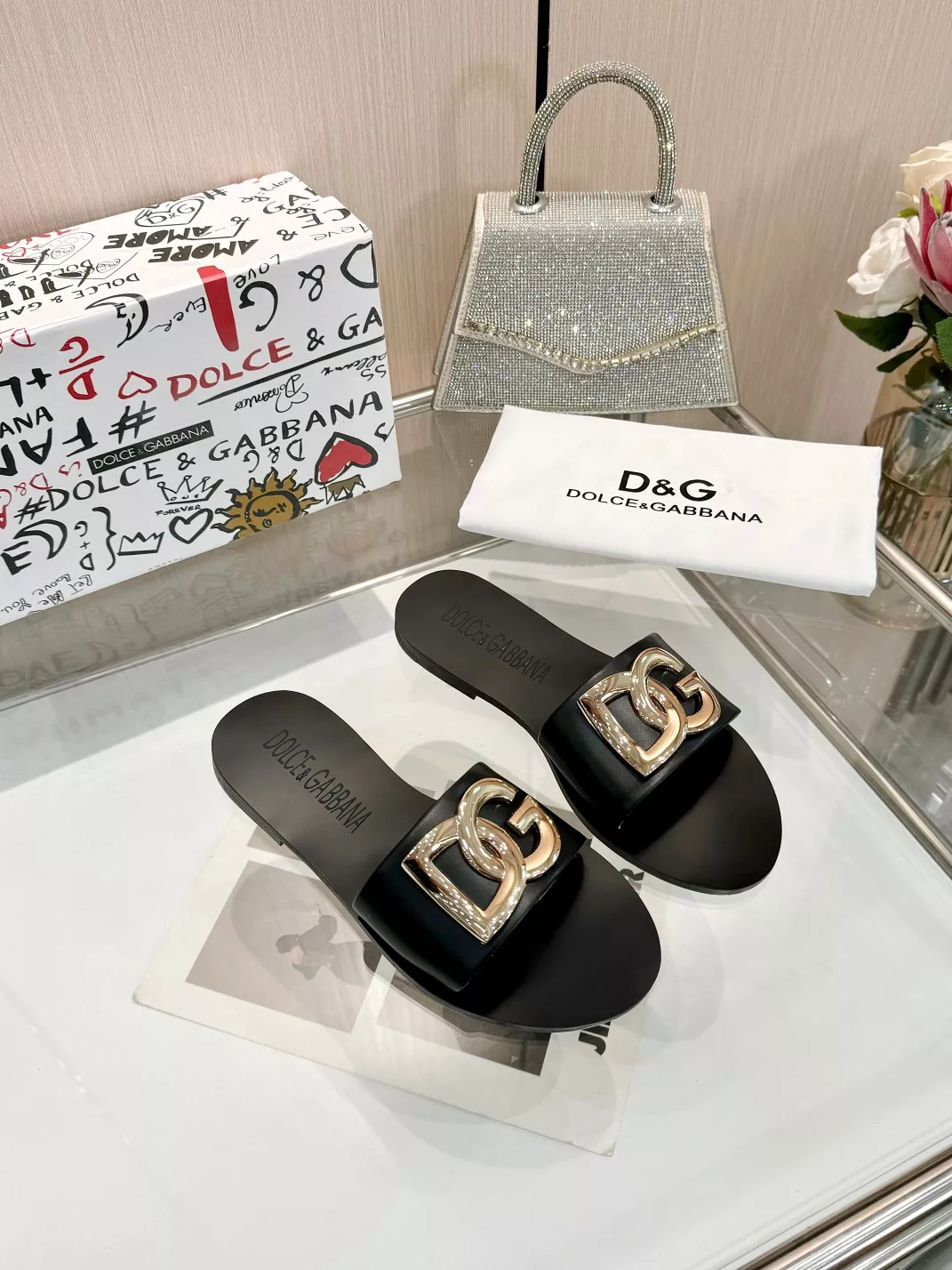 Fashionable 4287 Dolce & Gabbana D&G Slippers For Women