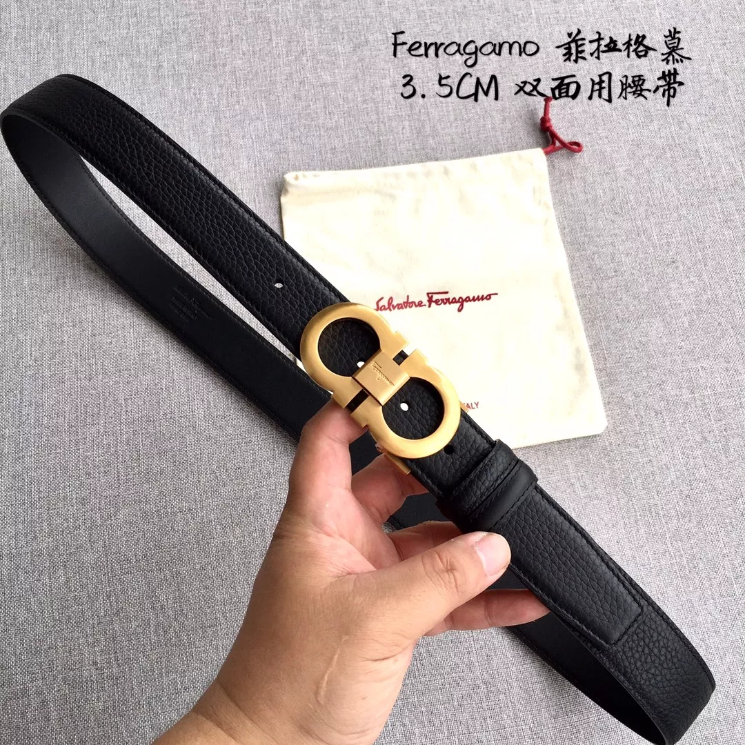 Fashionable 430 Salvatore Ferragamo AAA Quality Belts In 3.5cm For Men