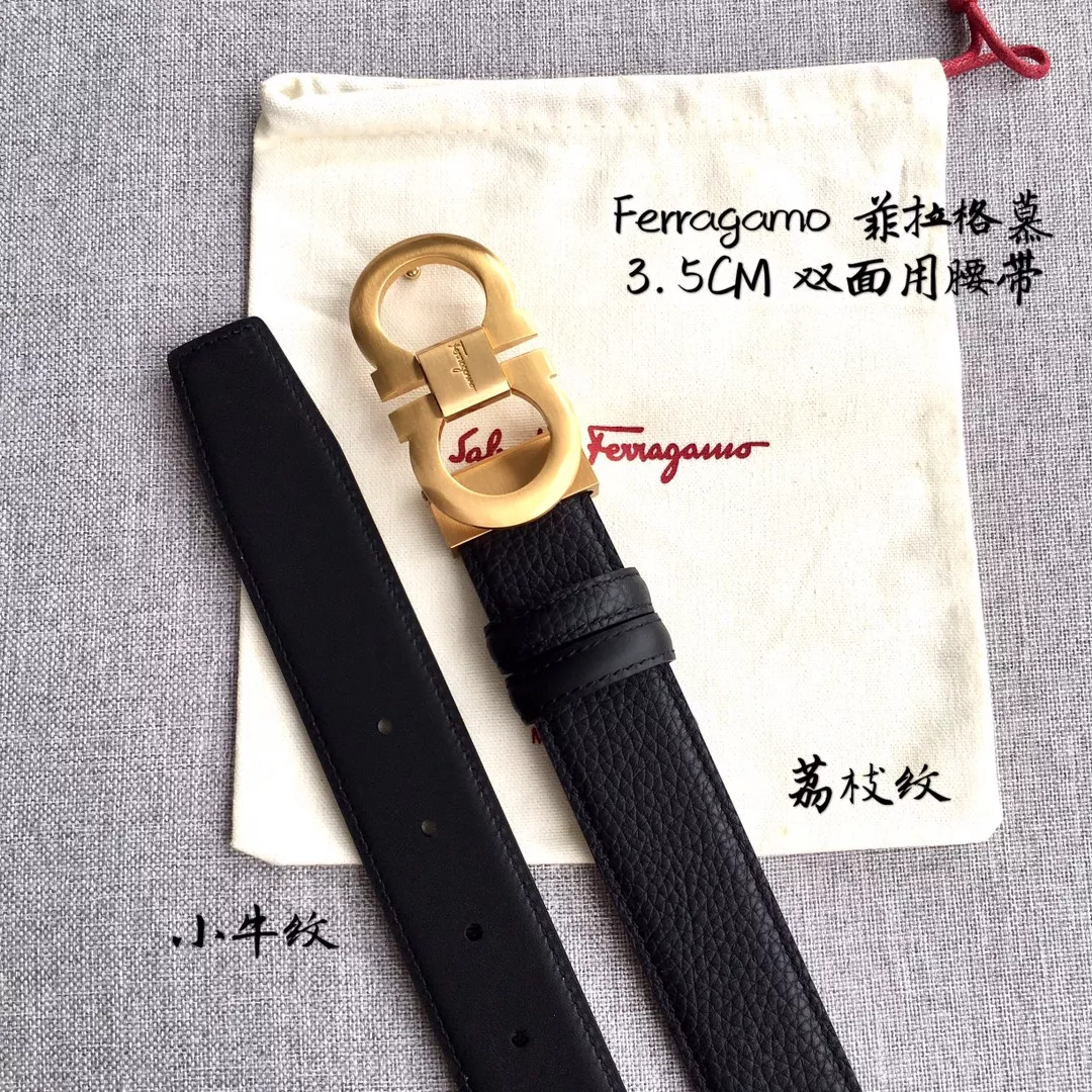 Fashionable 430 Salvatore Ferragamo AAA Quality Belts In 3.5cm For Men