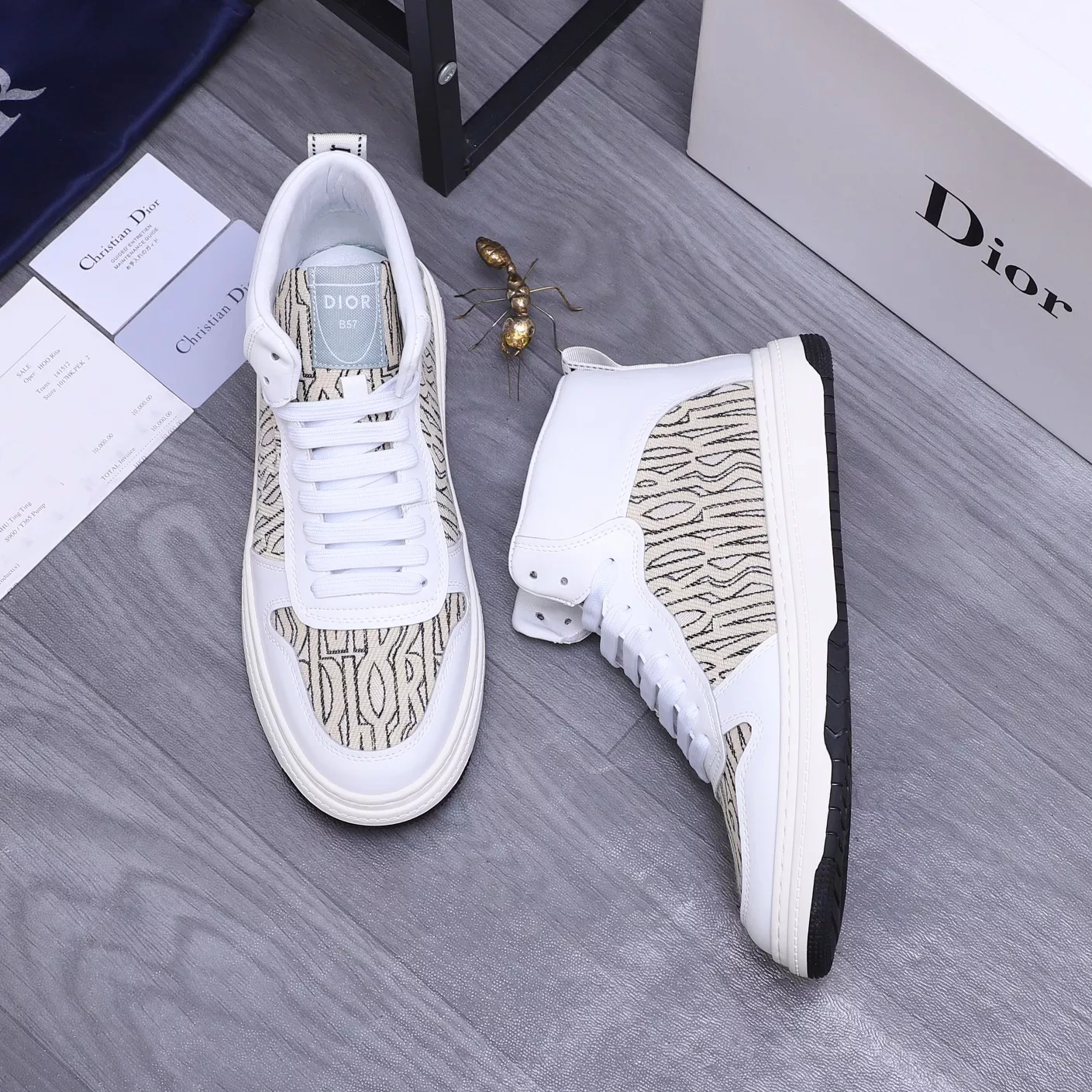 Fashionable 4304 Christian Dior High Top Shoes For Men