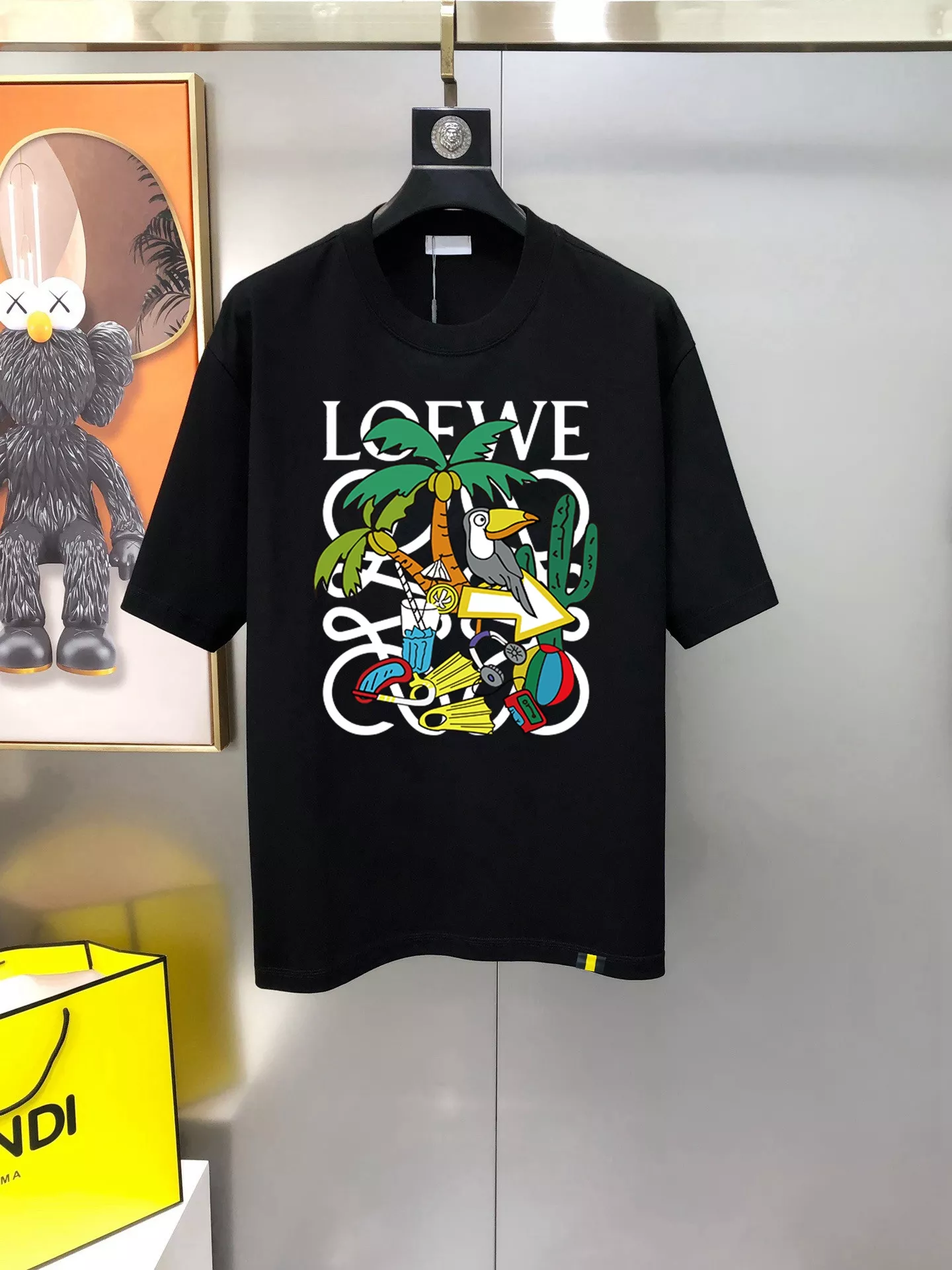 Fashionable 5290 LOEWE T-Shirts Short Sleeved For Men