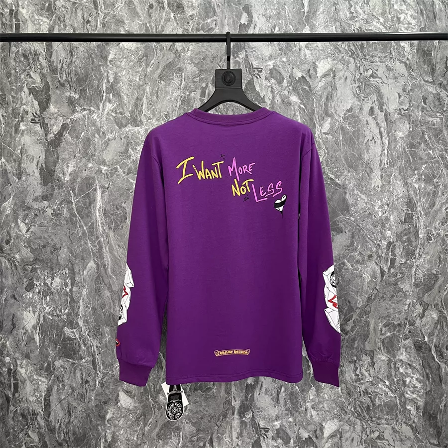 Fashionable 5326 Chrome Hearts T-Shirts Long Sleeved For Unisex