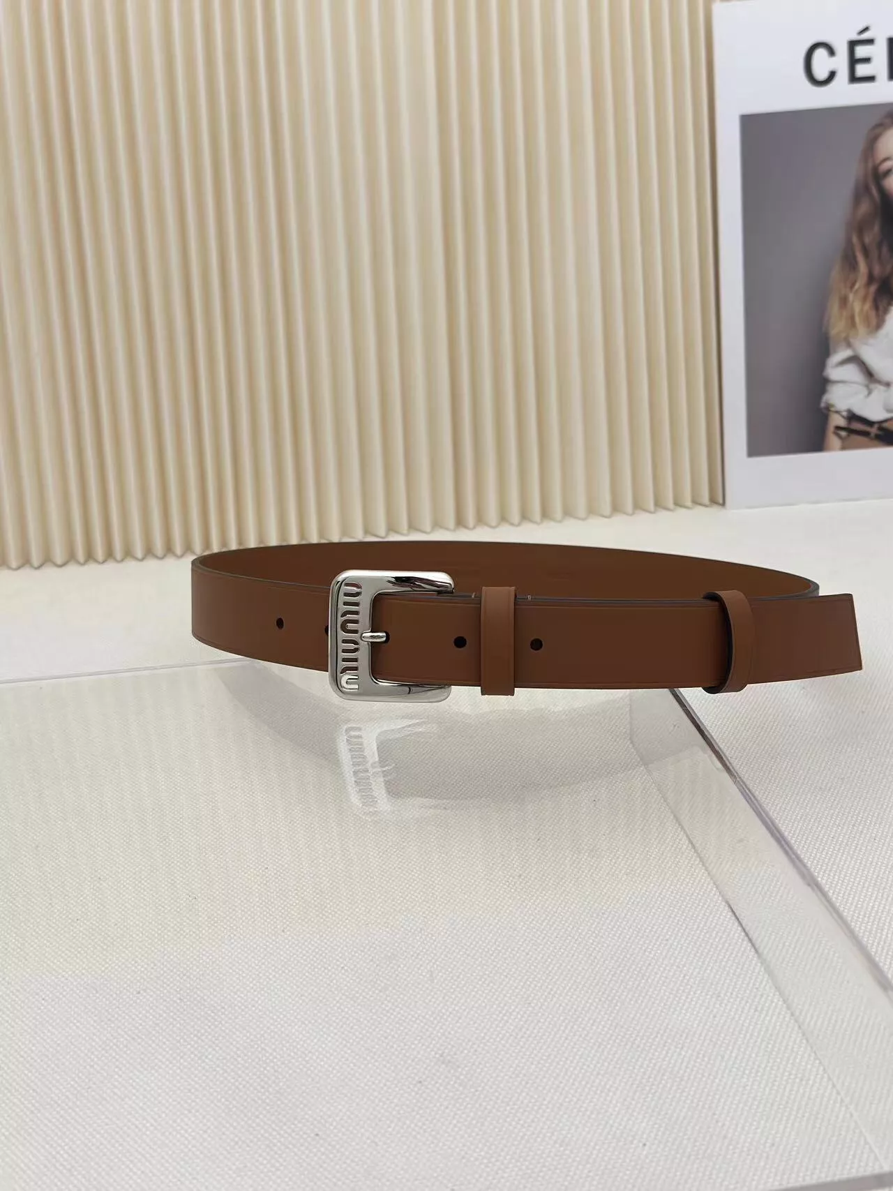 Fashionable 5589 MIU MIU AAA Quality Belts In 3.0cm For Women