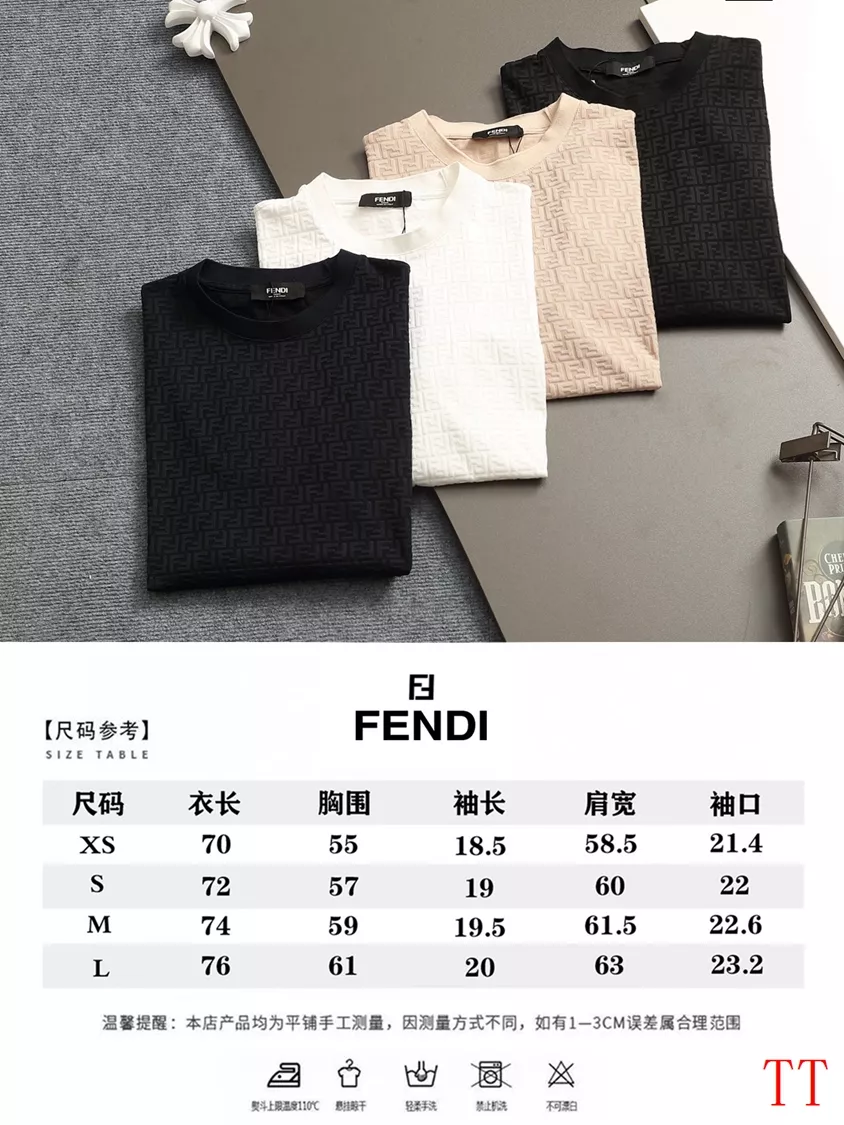 Fashionable 5800 Fendi T-Shirts Short Sleeved For Unisex