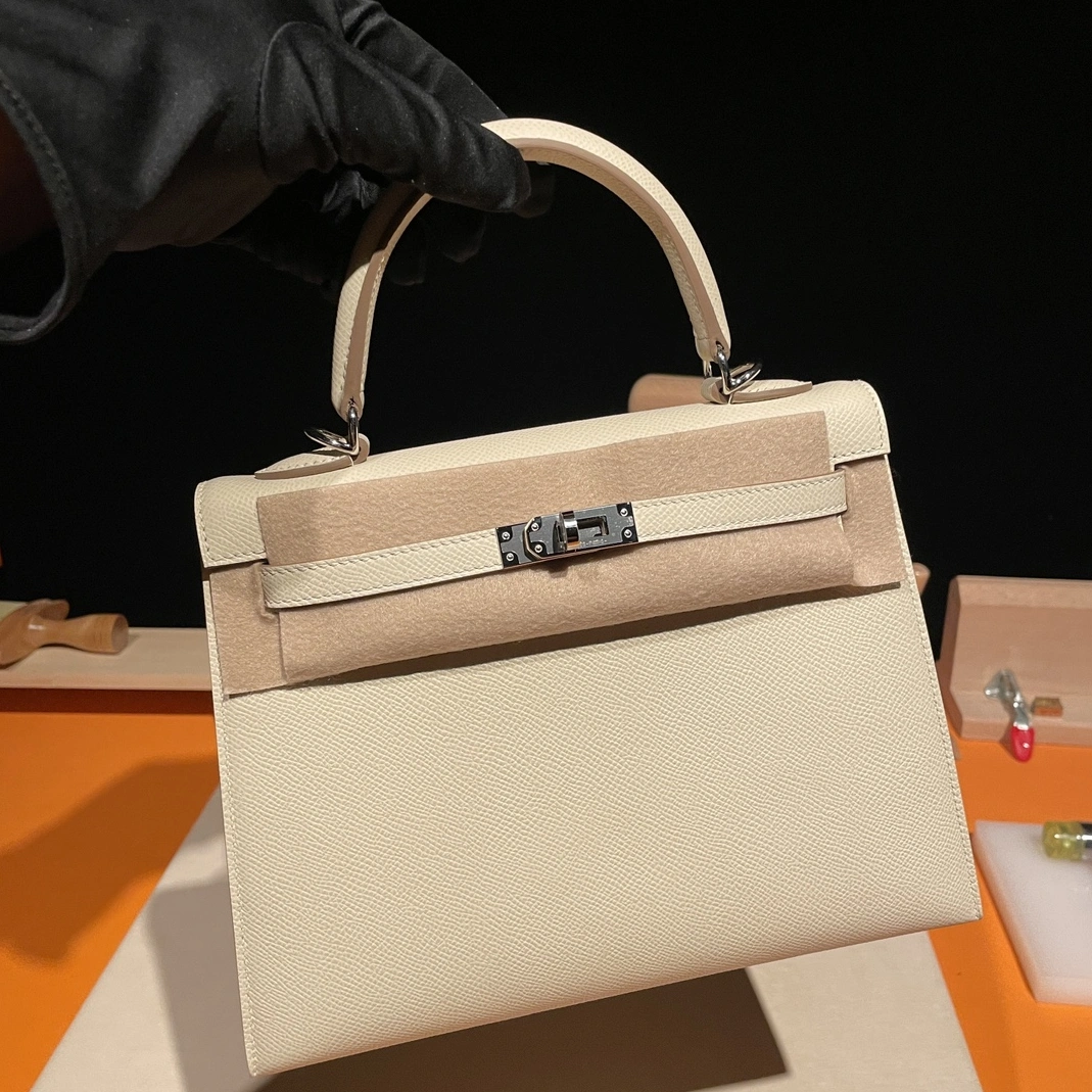 Fashionable 6094 Hermes AAA Quality Handbags In Silver For Women
