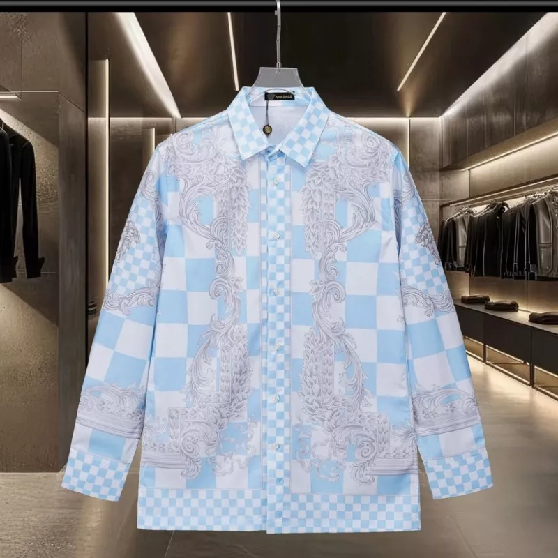 Fashionable 6795 Versace Shirts Long Sleeved For Unisex