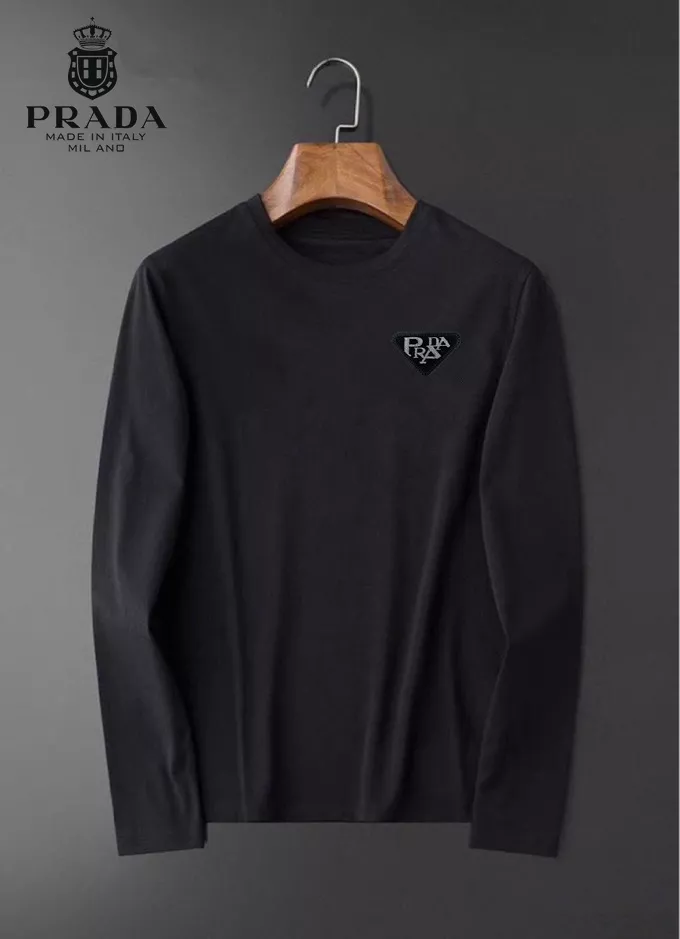 Fashionable 7250 Prada T-Shirts Long Sleeved For Unisex