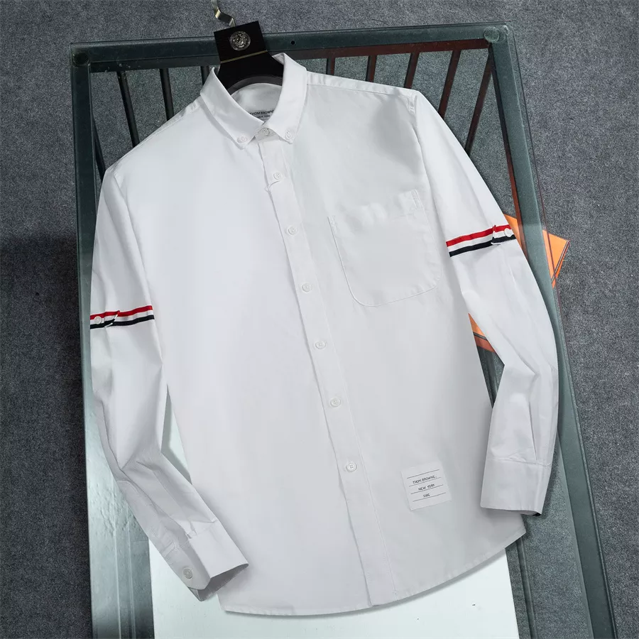 Fashionable 7259 Thom Browne TB Shirts Long Sleeved For Men