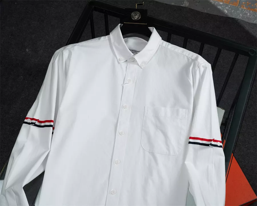 Fashionable 7259 Thom Browne TB Shirts Long Sleeved For Men