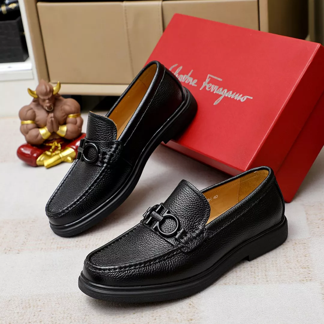 Fashionable 766 Salvatore Ferragamo Leather Shoes For Men