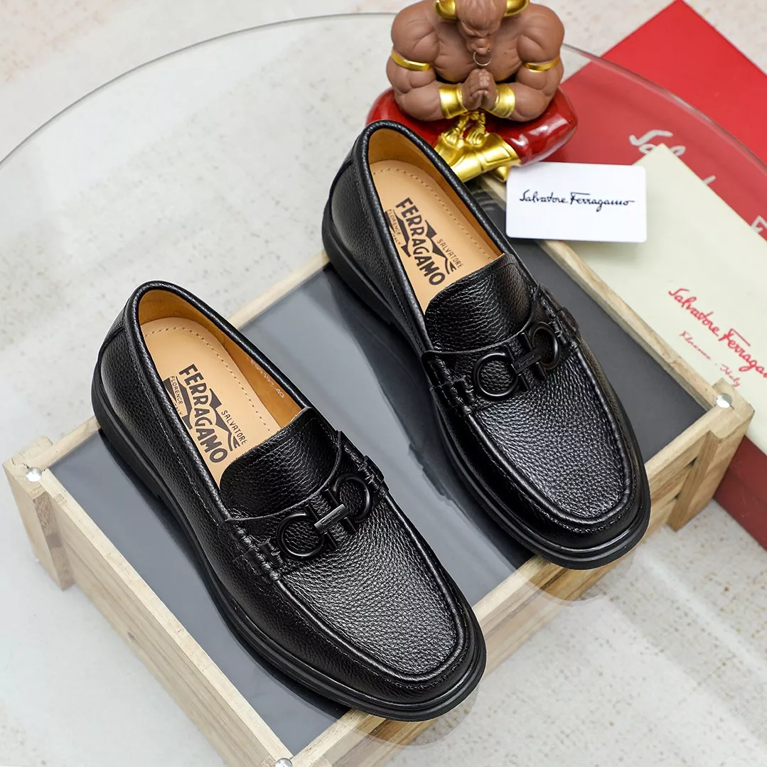 Fashionable 766 Salvatore Ferragamo Leather Shoes For Men