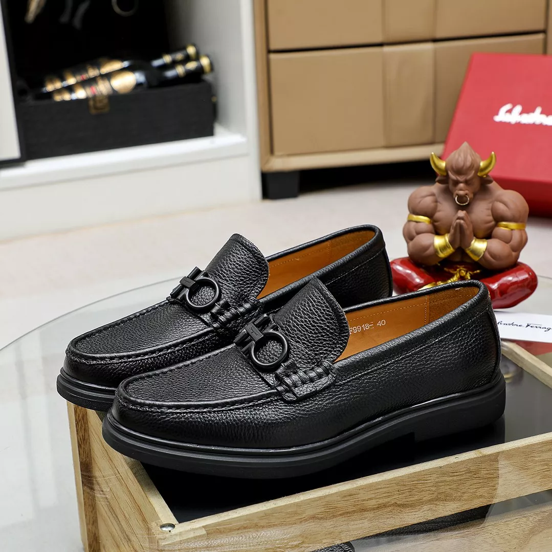 Fashionable 766 Salvatore Ferragamo Leather Shoes For Men