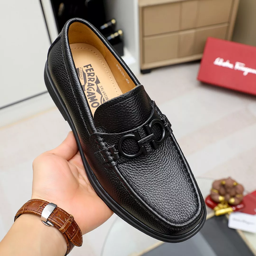 Fashionable 766 Salvatore Ferragamo Leather Shoes For Men