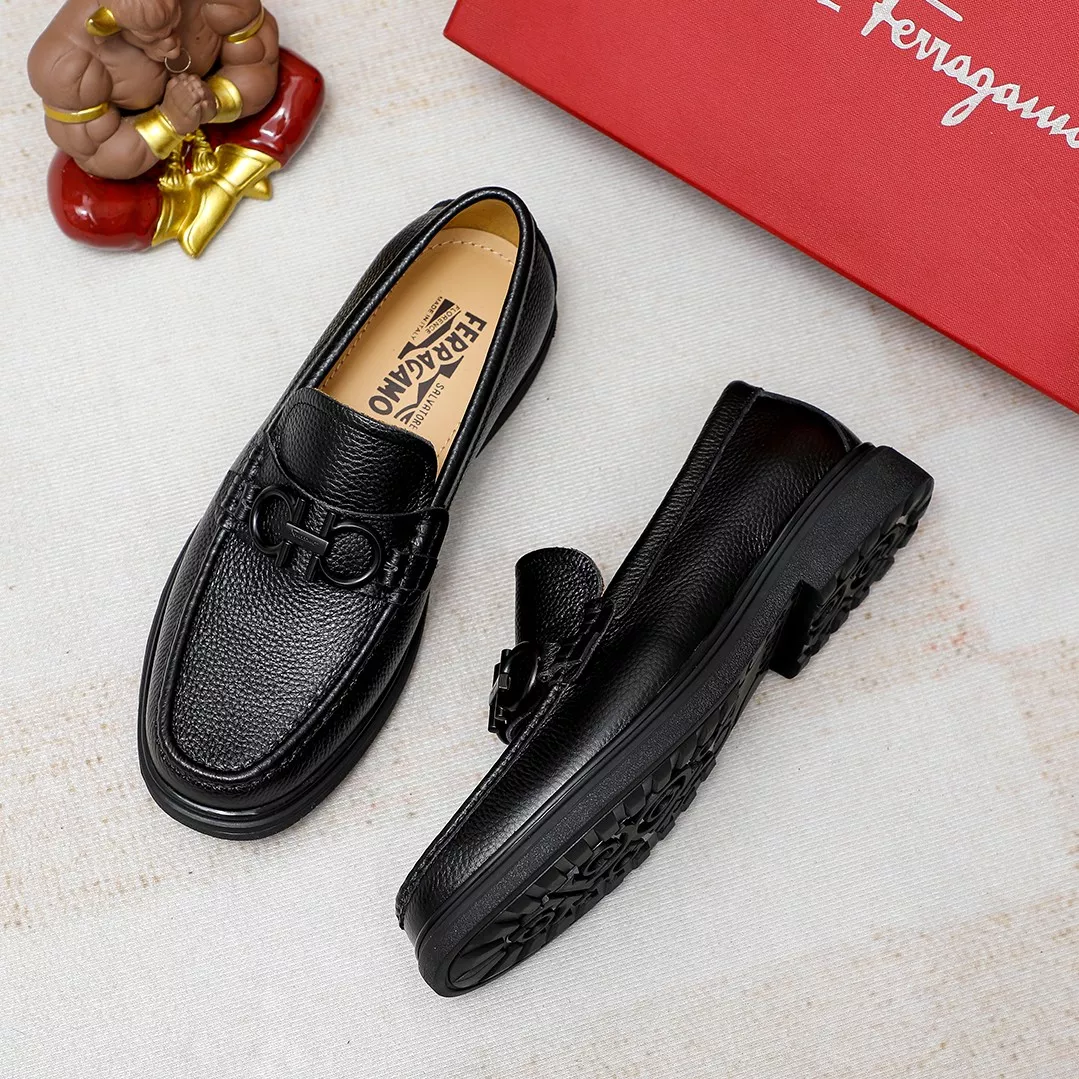 Fashionable 766 Salvatore Ferragamo Leather Shoes For Men