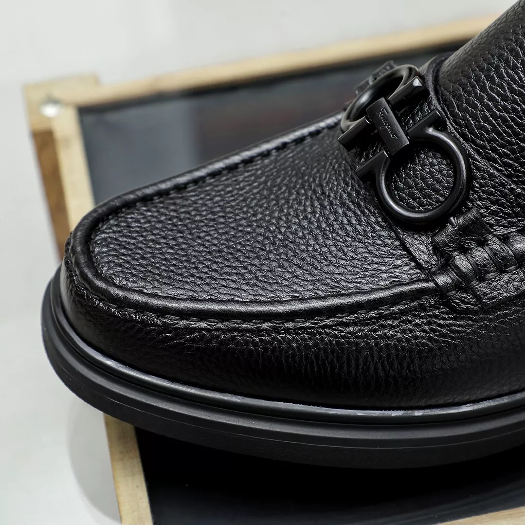 Fashionable 766 Salvatore Ferragamo Leather Shoes For Men