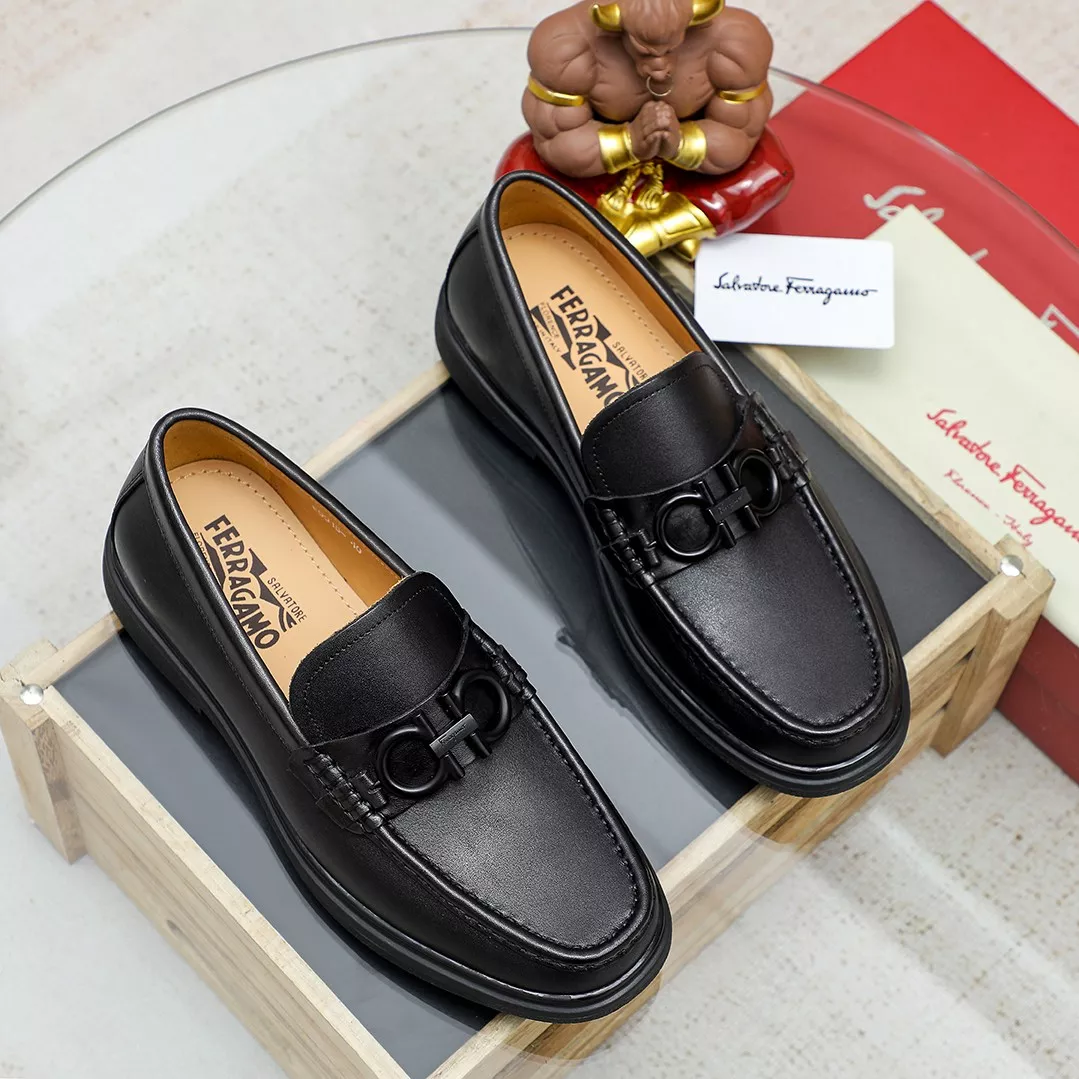 Fashionable 766 Salvatore Ferragamo Leather Shoes For Men