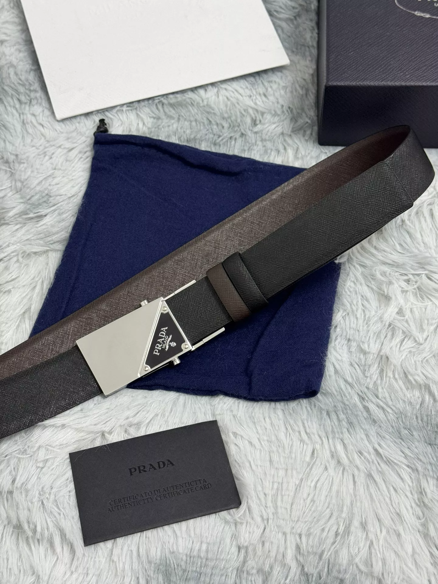 Fashionable 7730 Prada AAA Quality Belts In 3.5cm For Men