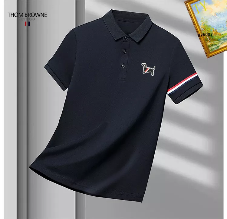 Fashionable 9491 Thom Browne TB T-Shirts Short Sleeved For Men