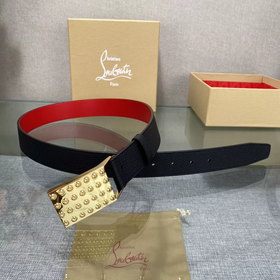 Fashionable 9496 Christian Louboutin CL AAA Quality Belts In 3.5cm For Men