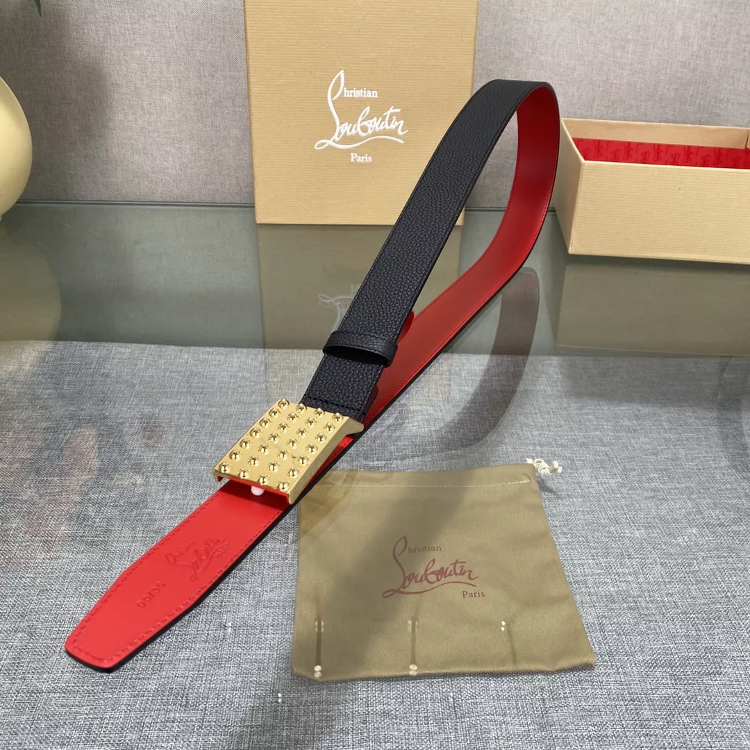 Fashionable 9496 Christian Louboutin CL AAA Quality Belts In 3.5cm For Men