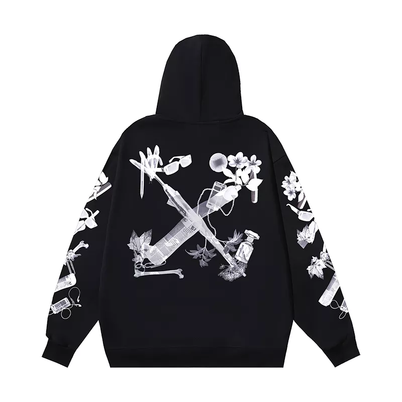 Fashionable 959 Off-White Hoodies Long Sleeved For Unisex
