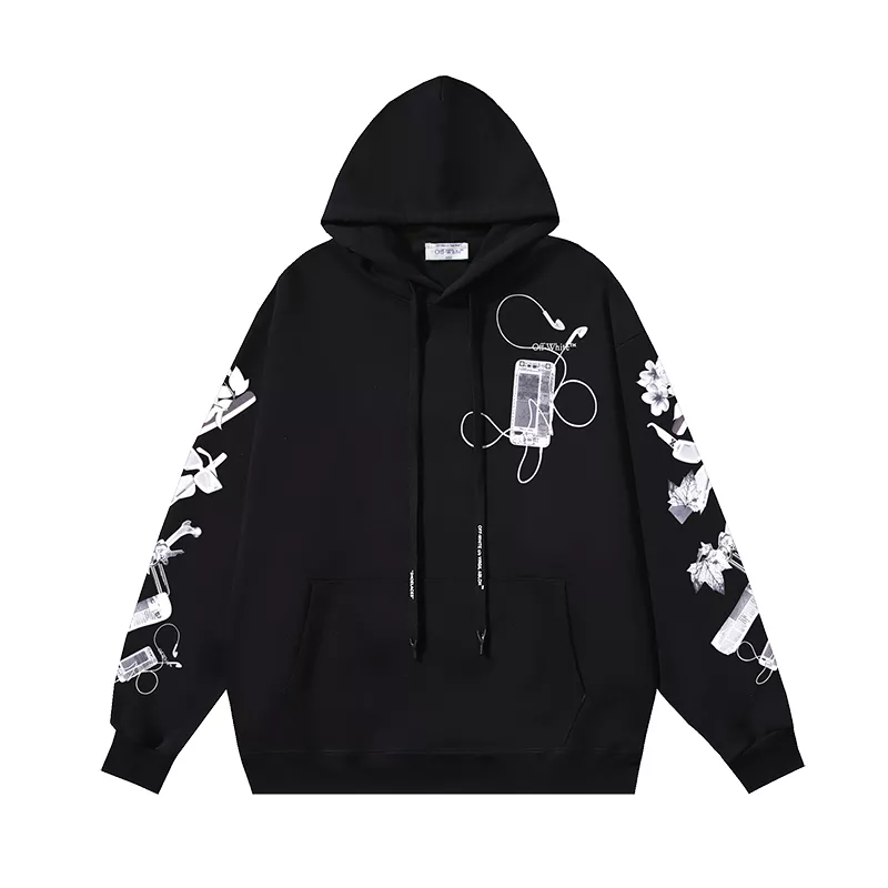 Fashionable 959 Off-White Hoodies Long Sleeved For Unisex