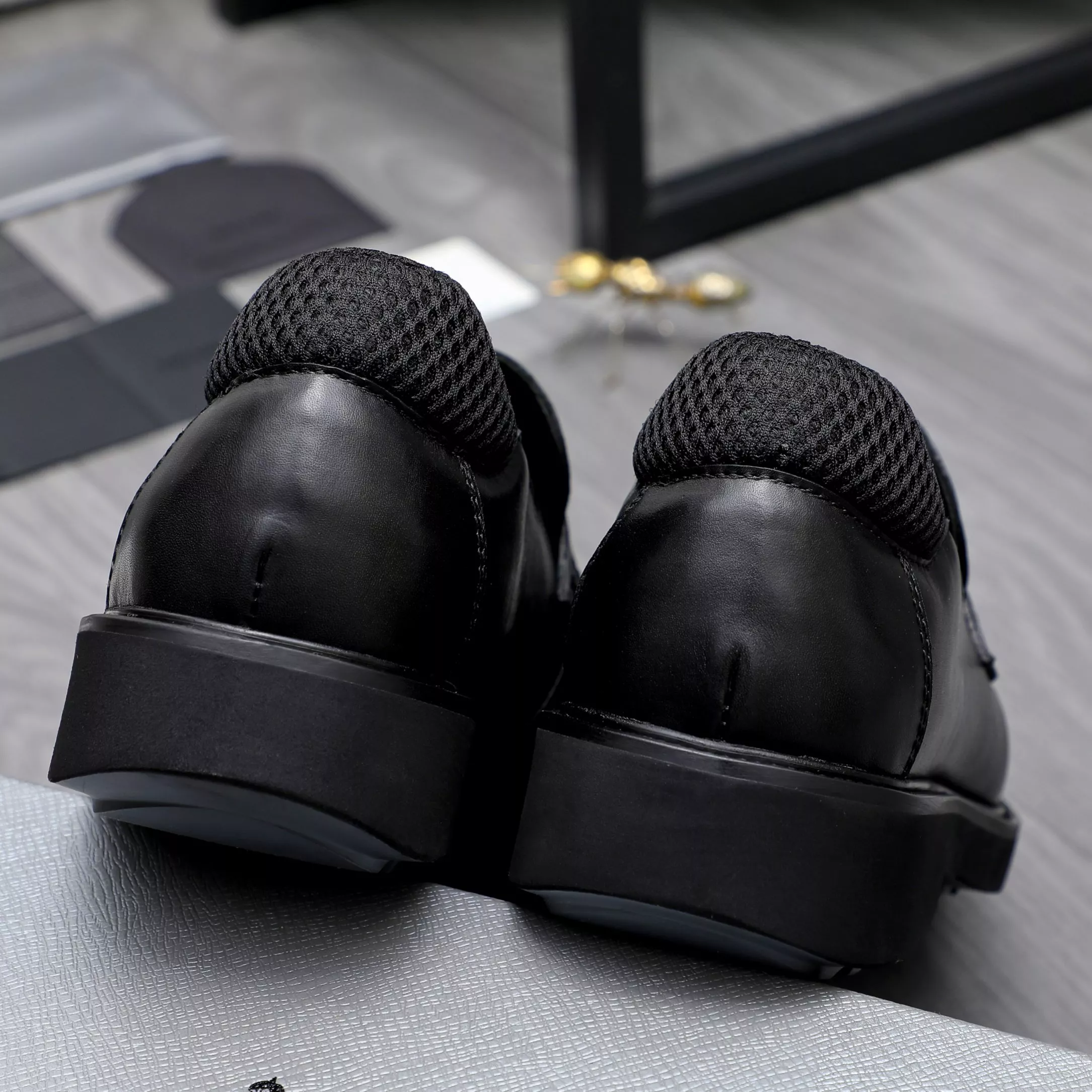 Fashionable 9775 Prada Leather Shoes For Men