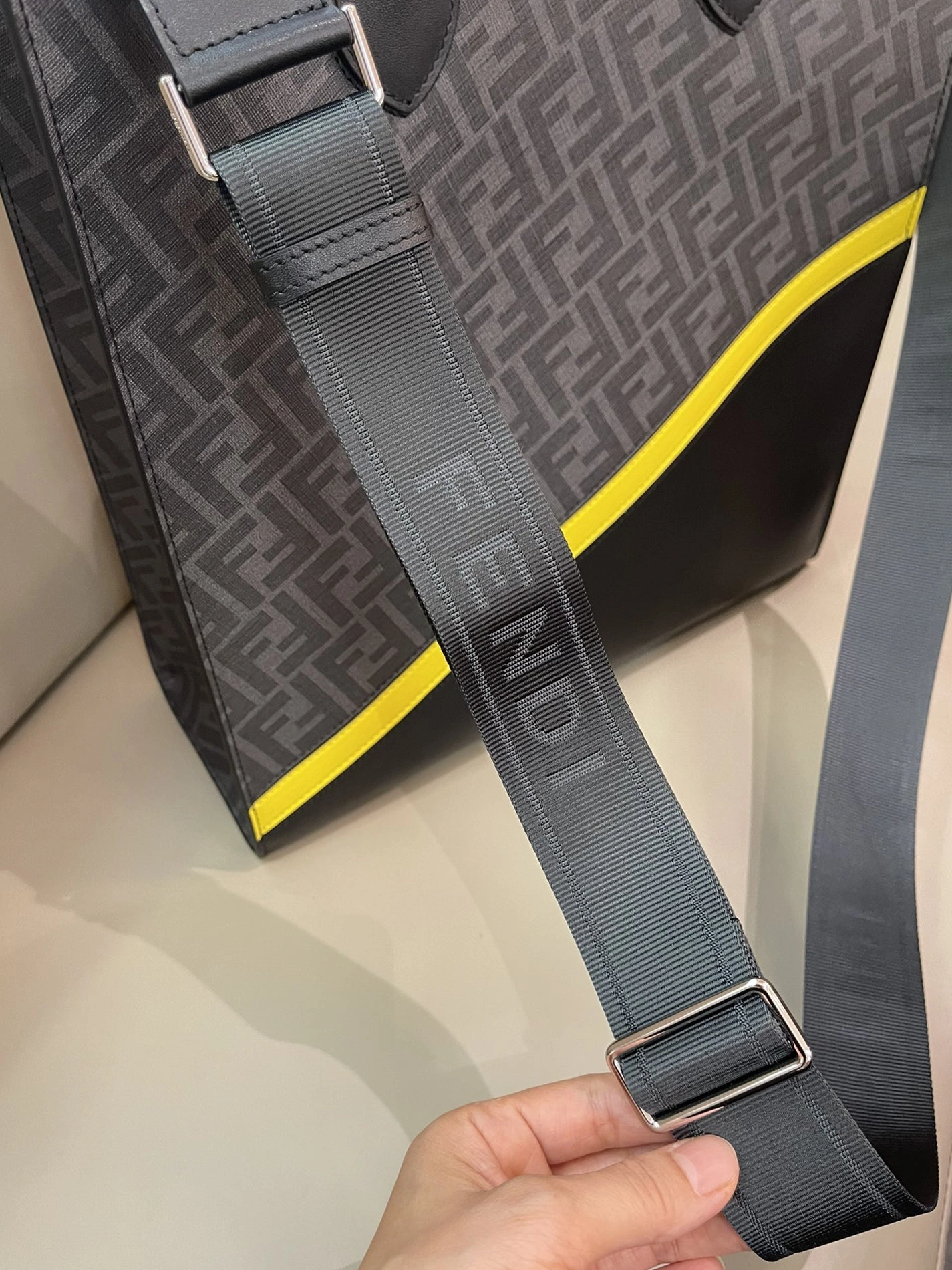 Fendi AAA Man Handbags Sleek 3621