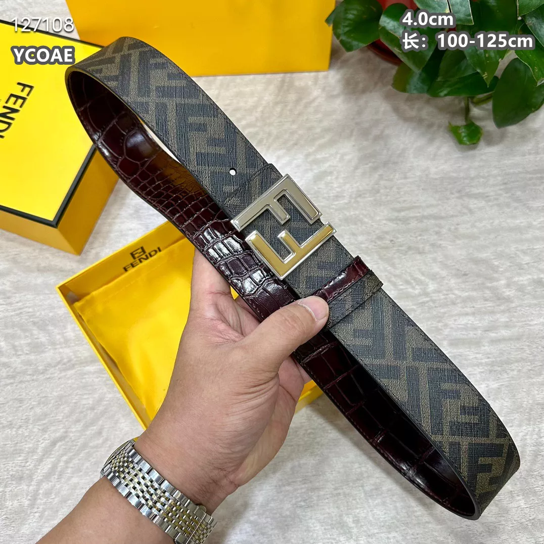 Fendi AAA Quality Belts For Men Bright 4049