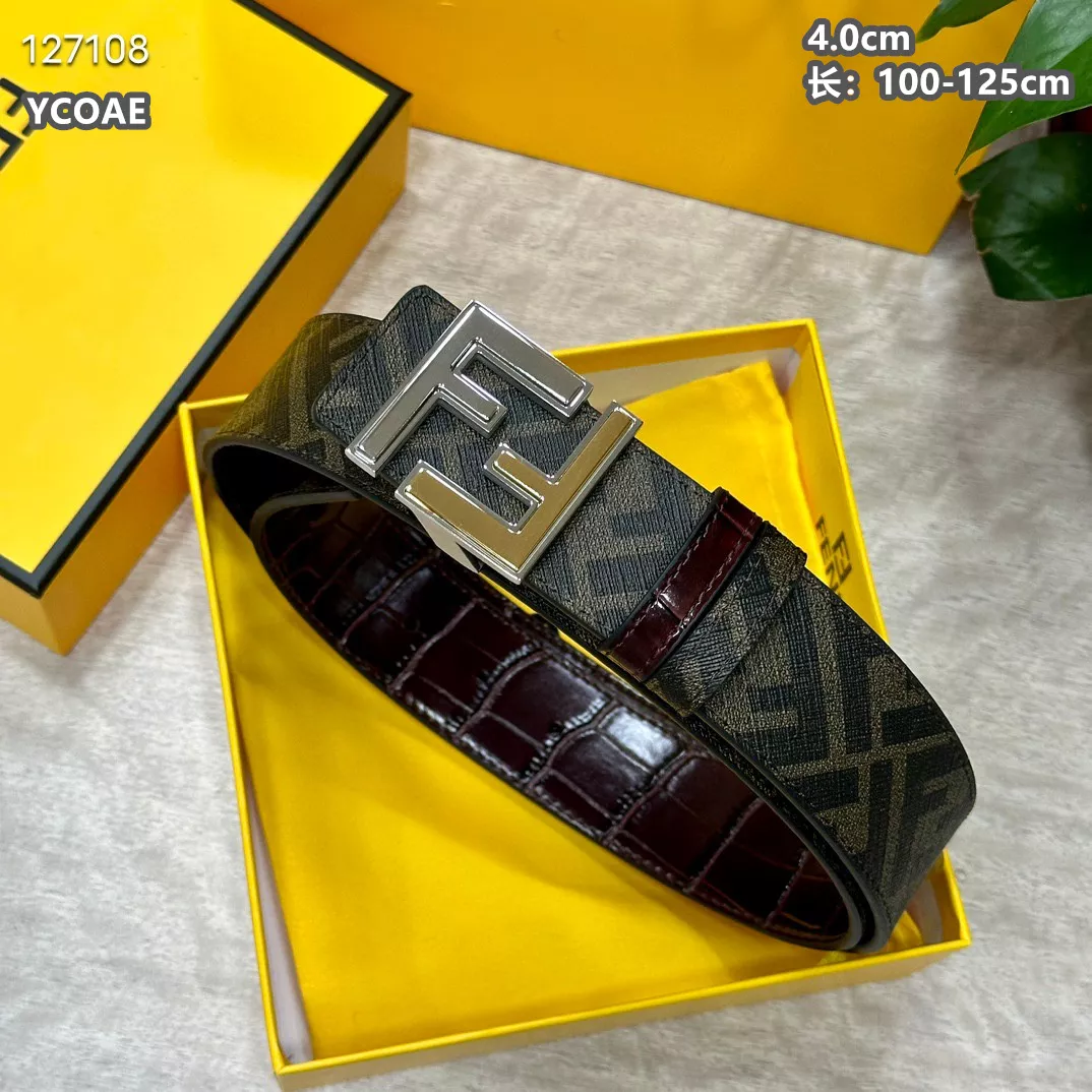 Fendi AAA Quality Belts For Men Bright 4049