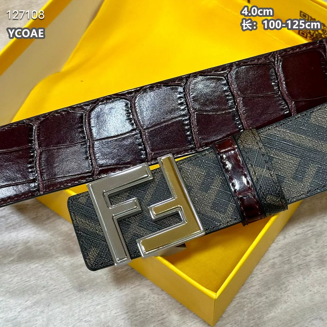 Fendi AAA Quality Belts For Men Bright 4049