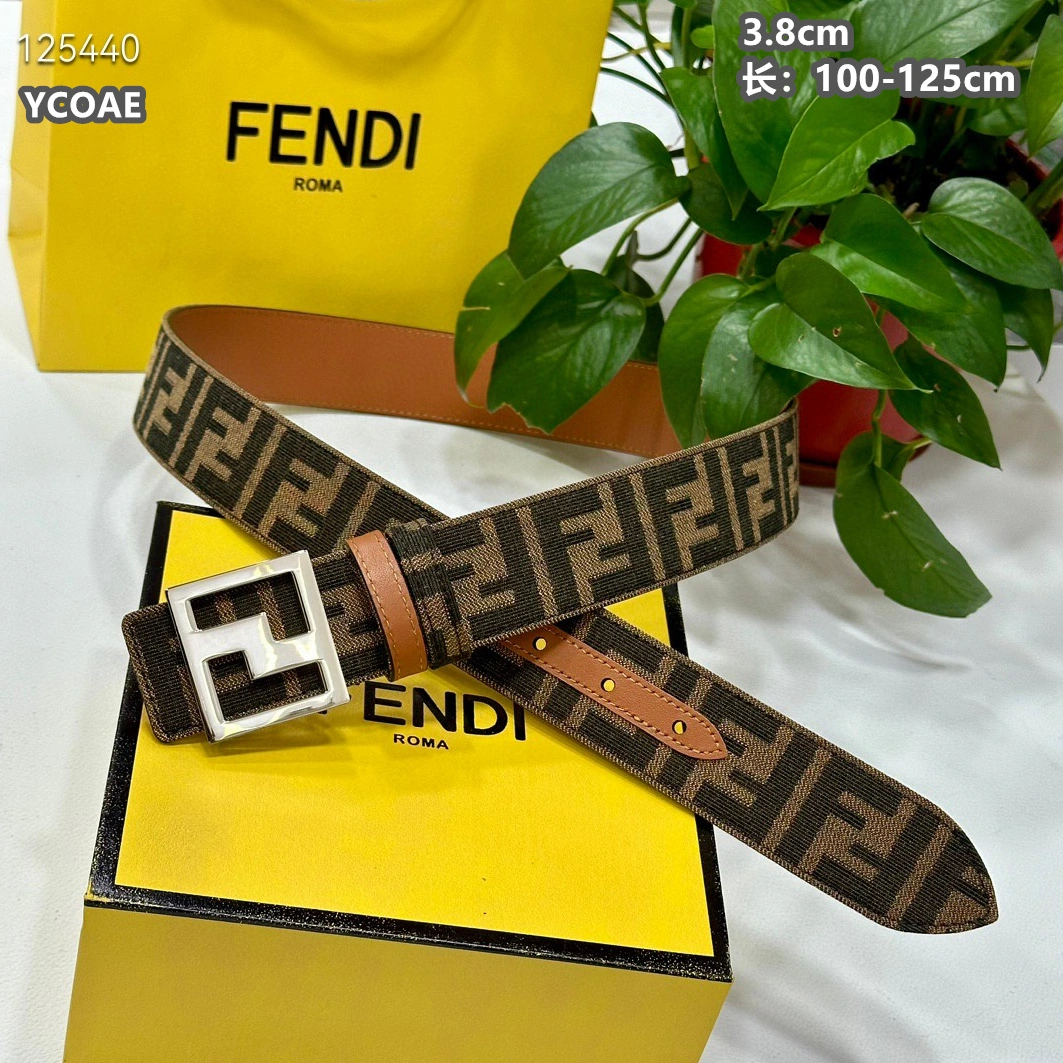 Fendi AAA Quality Belts For Men Soft 7620