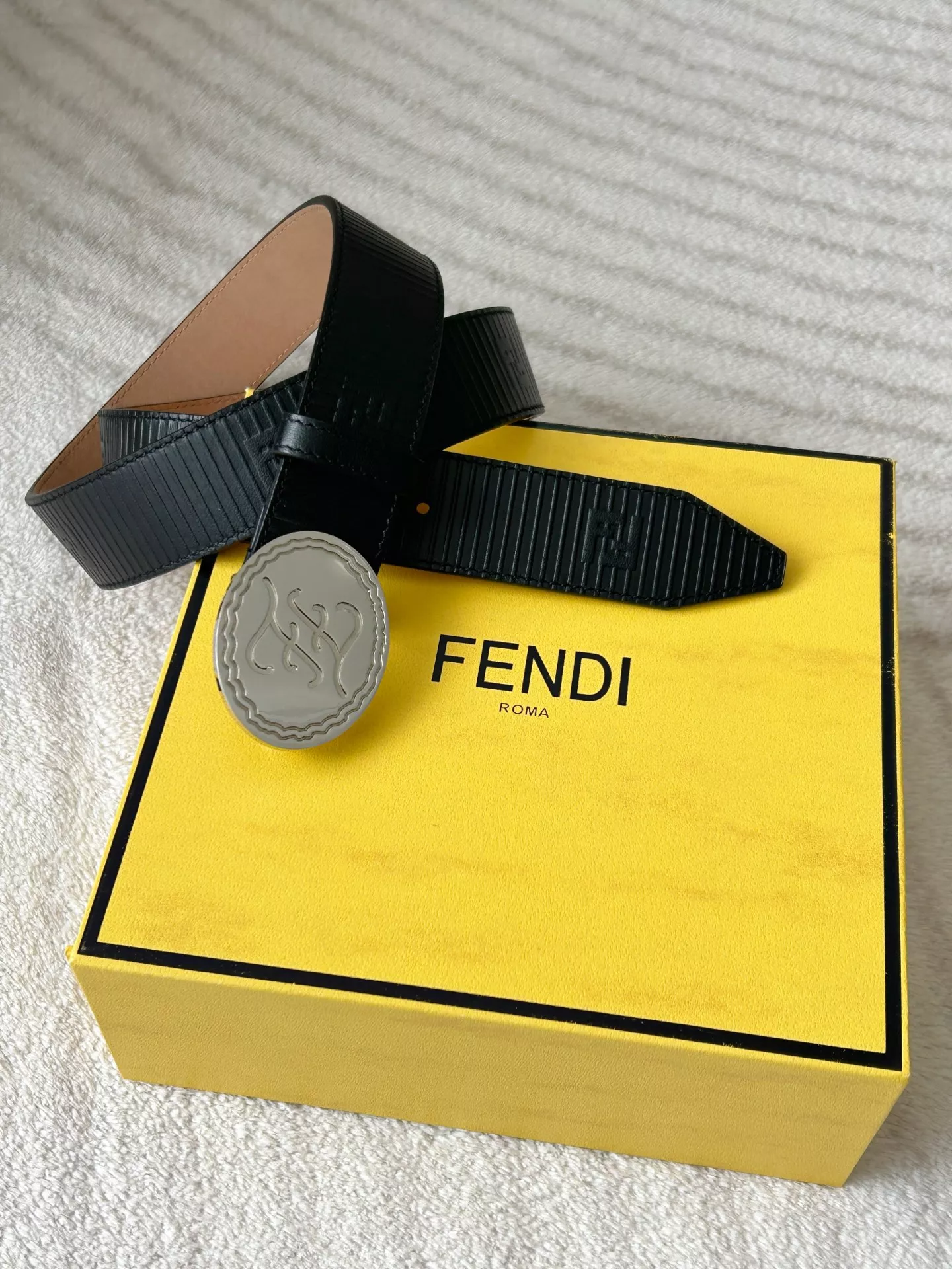 Fendi AAA Quality Belts In 3.5cm For Men EasyMatch 1957