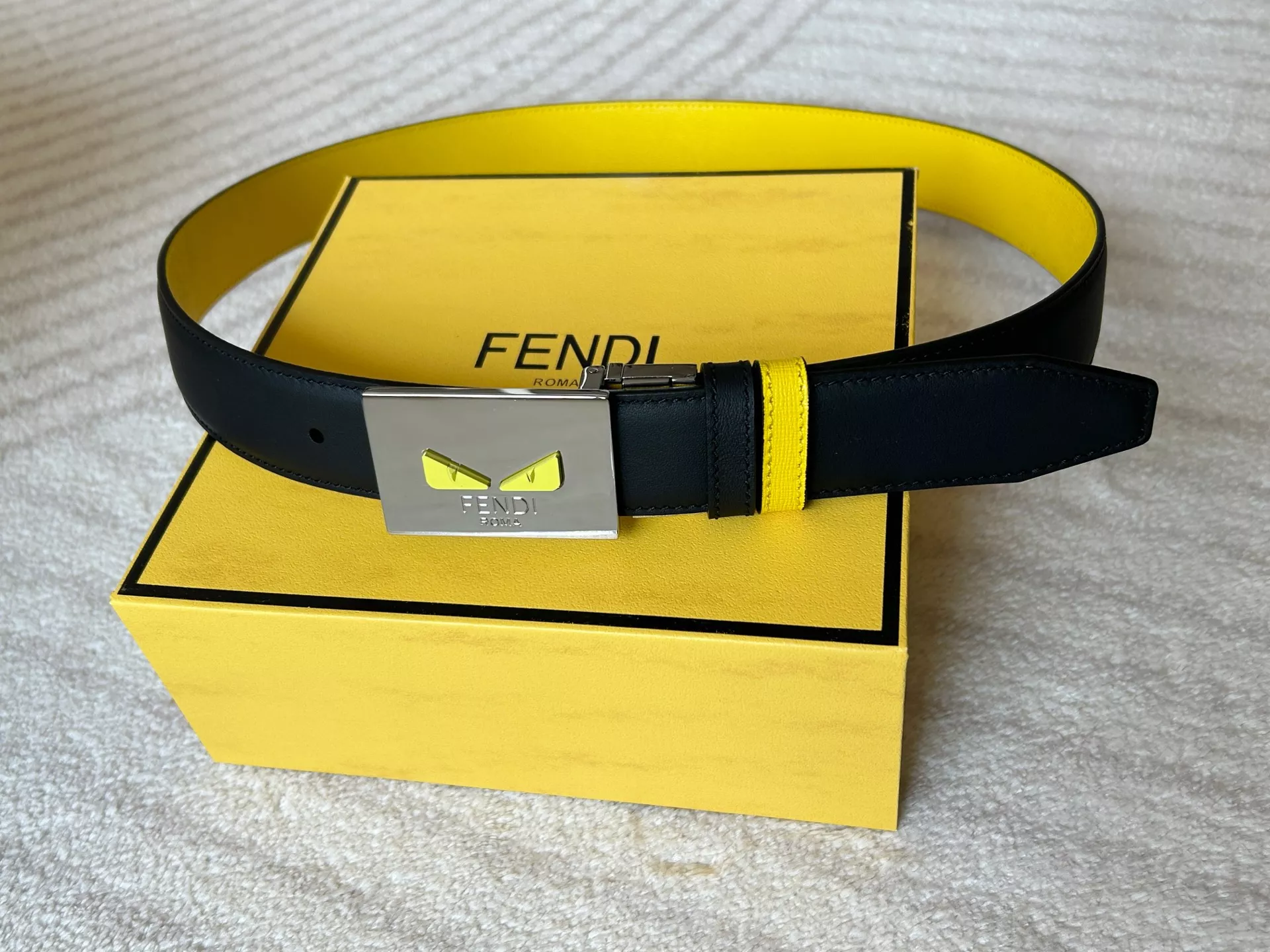 Fendi AAA Quality Belts In 3.5cm For Men StreetReady 7535