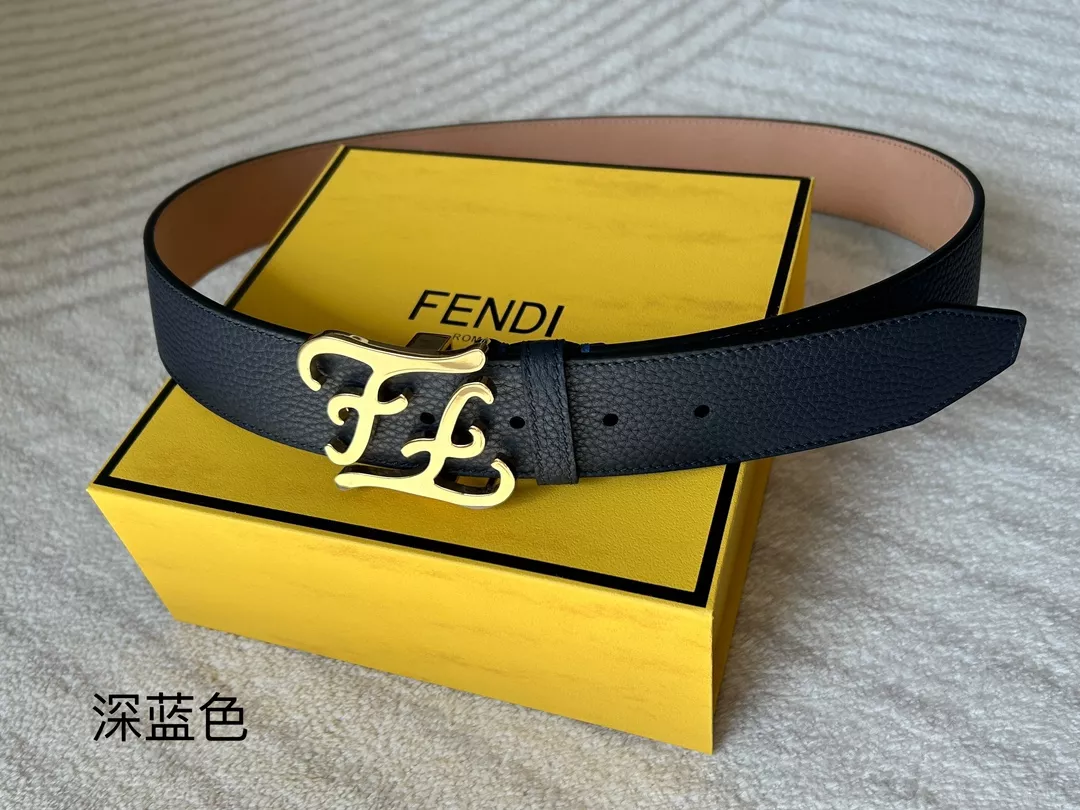 Fendi AAA Quality Belts In 4.0cm For Men Sleek 9077