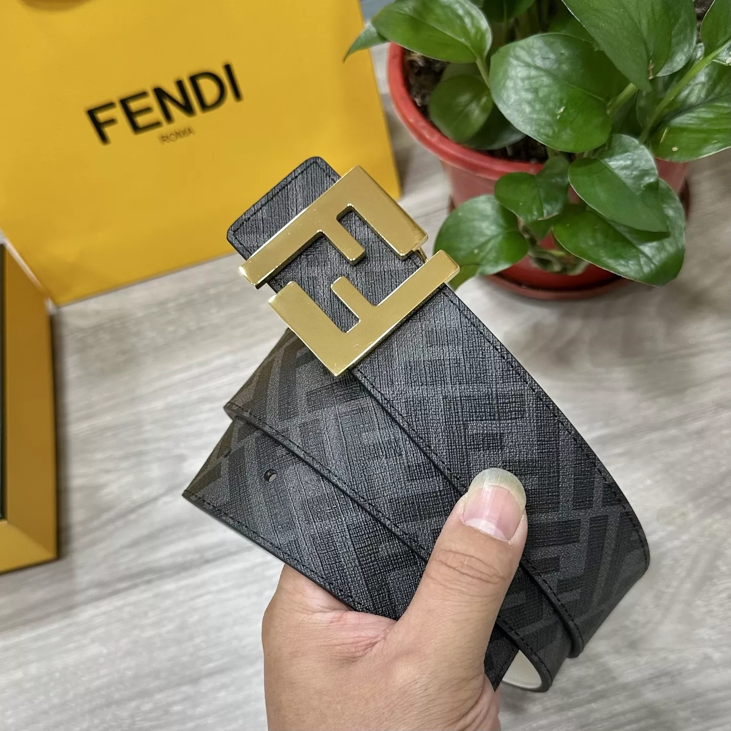 Fendi AAA Quality Belts In 4.0cm For Men SmartChoice 6611