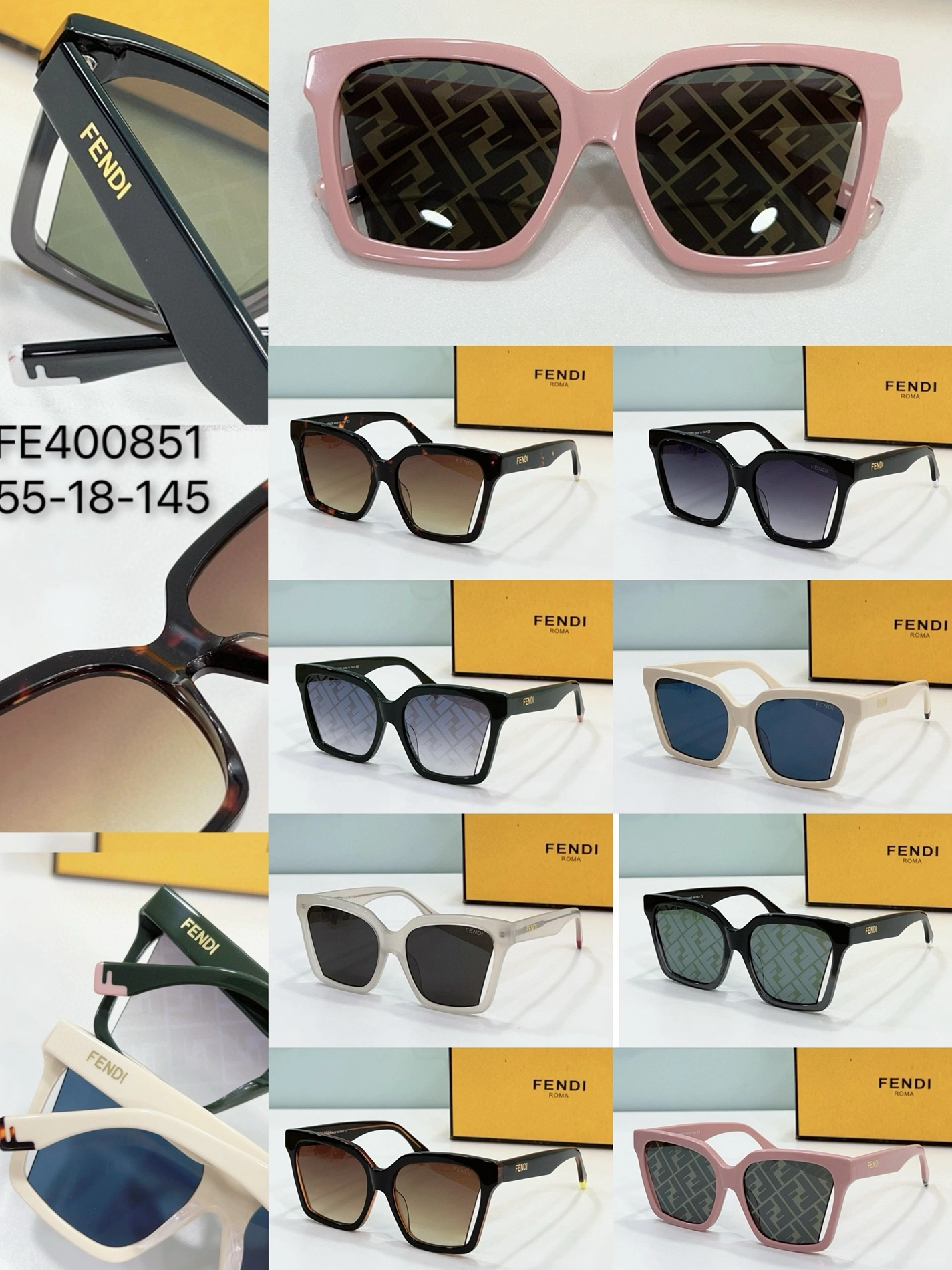 Fendi AAA Quality Sunglasses Cozy 3480