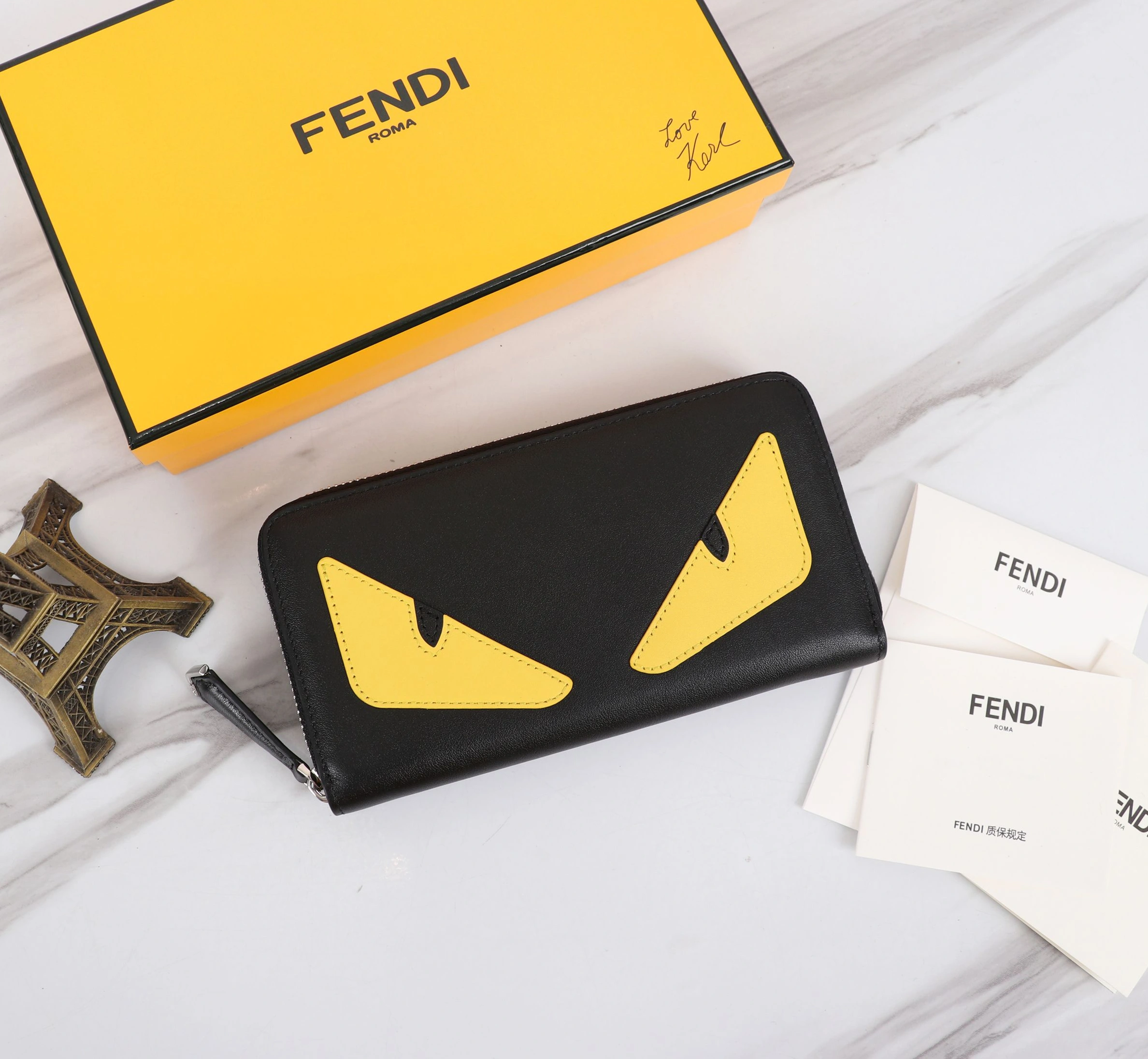 Fendi AAA Quality Wallet For Unisex Compact 7190