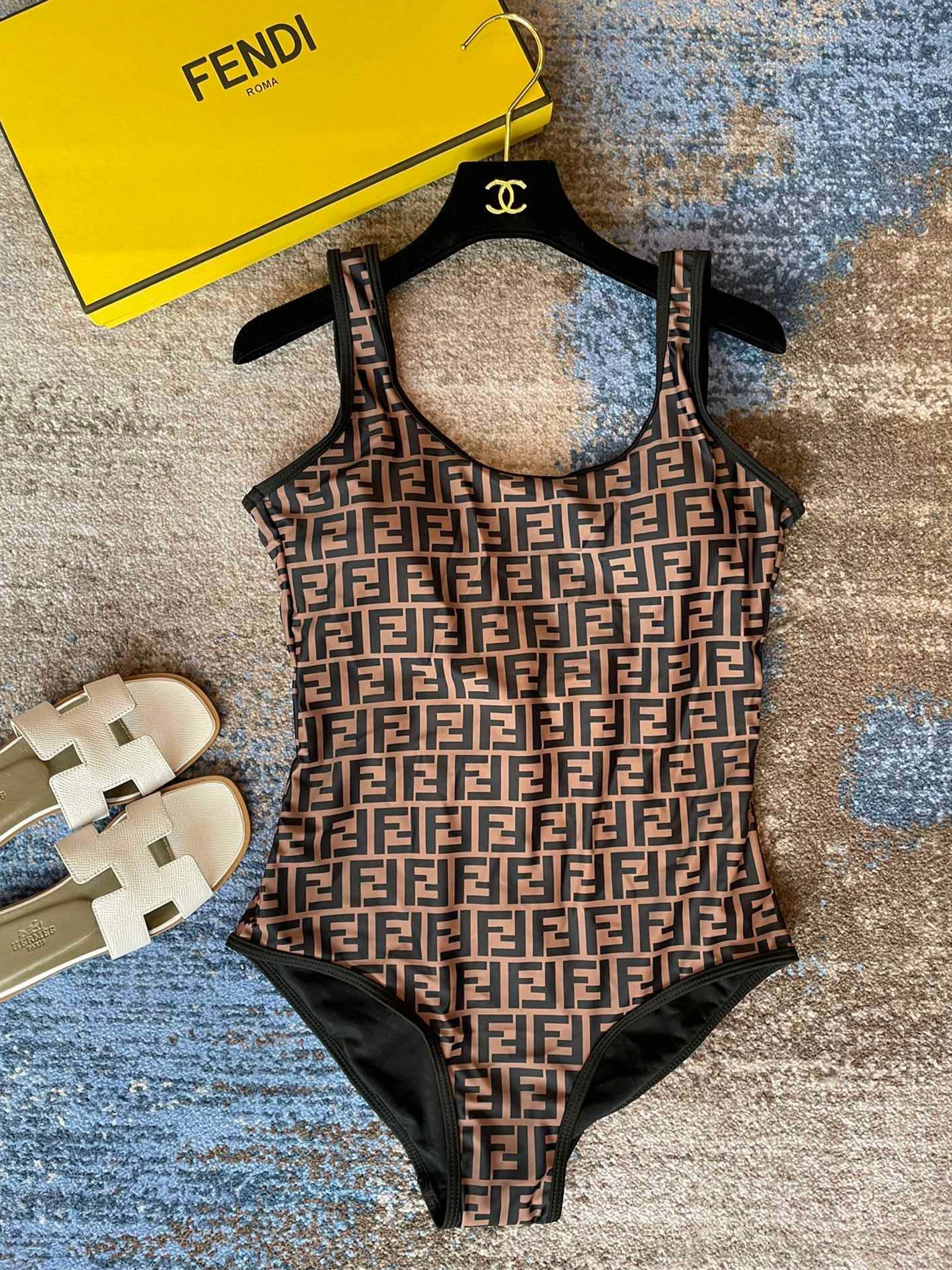 Fendi Bathing Suits Sleeveless For Women GoAnywhere 6386