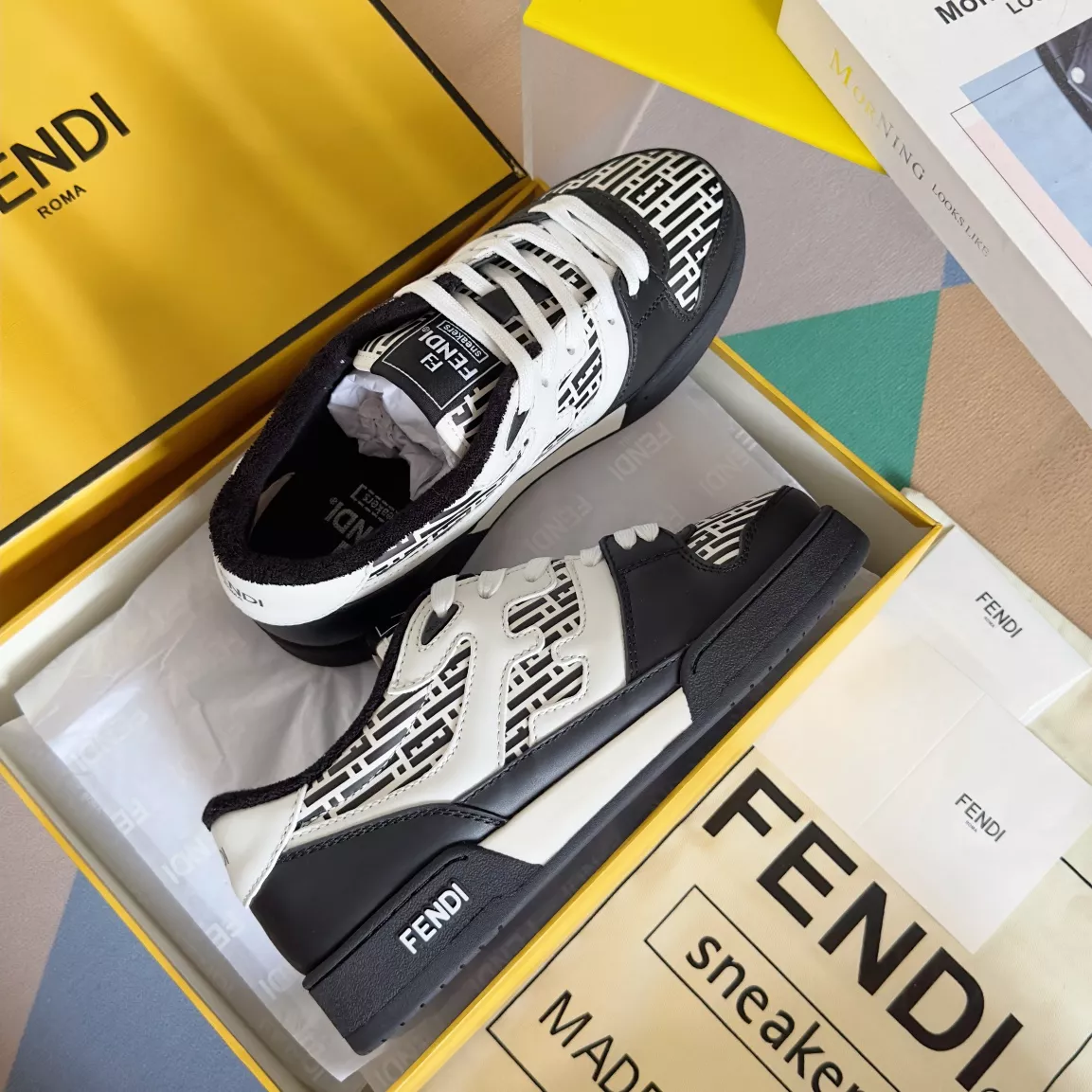 Fendi Casual Shoes For Men Bright 9283