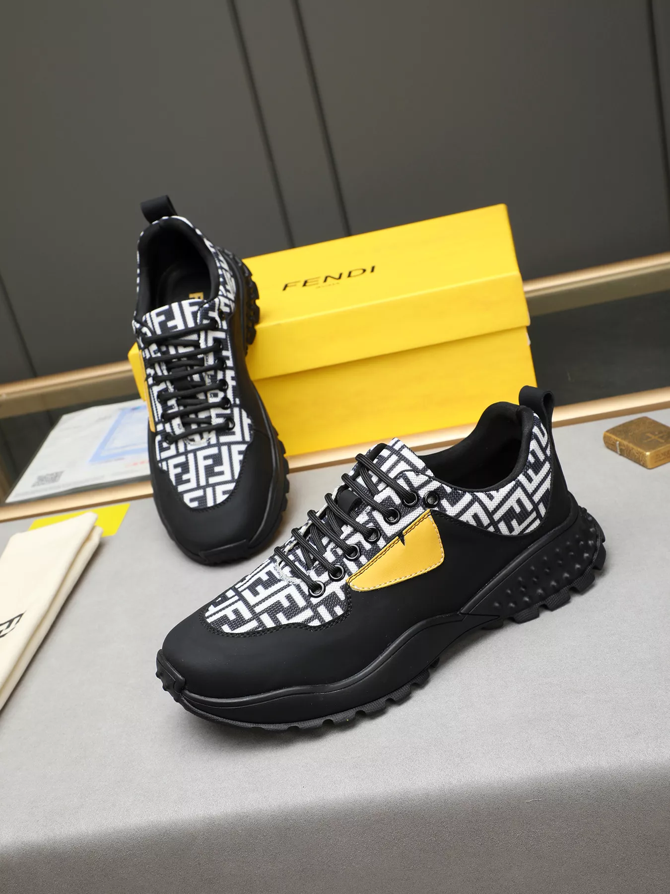 Fendi Casual Shoes For Men Durable 1234