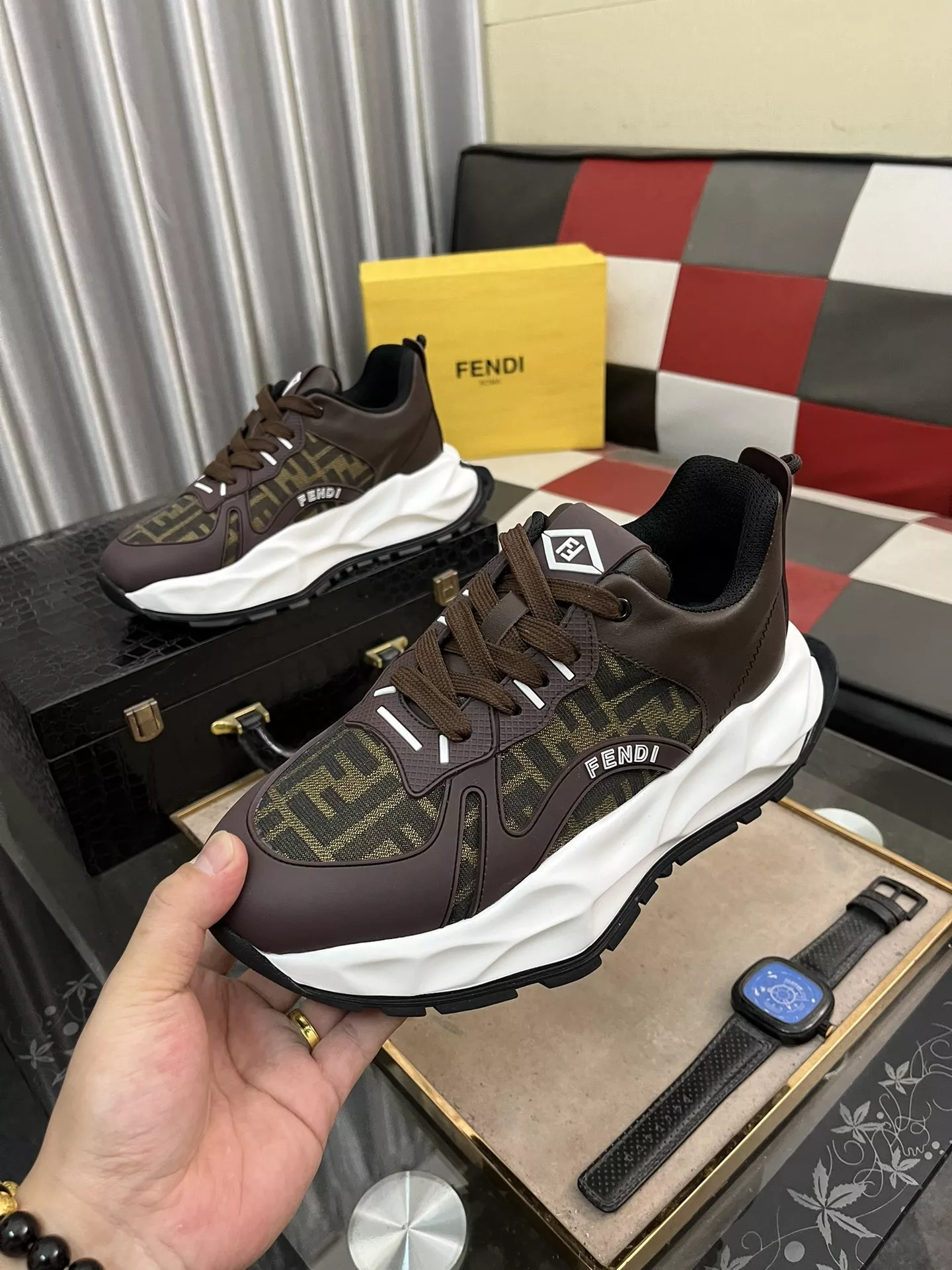 Fendi Casual Shoes For Men Functional 6349