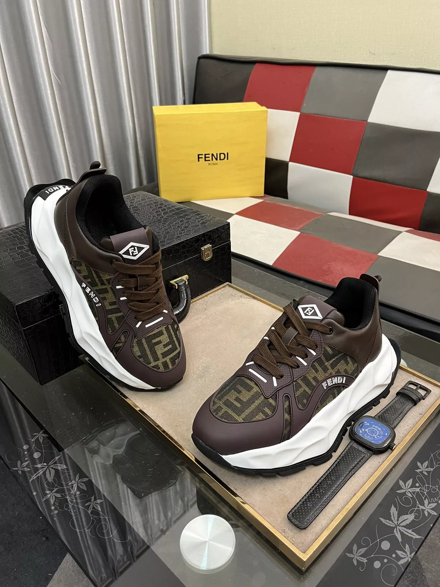 Fendi Casual Shoes For Men Functional 6349