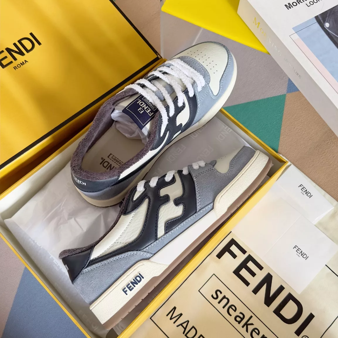 Fendi Casual Shoes For Men Practical 9719