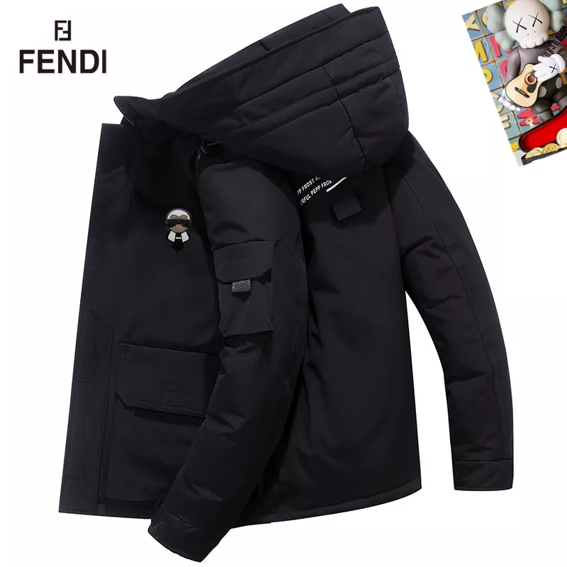 Fendi Down Feather Coat Long Sleeved For Men TopPick 7140