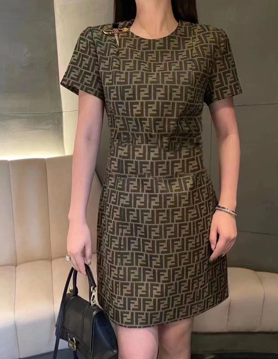 Fendi Dresses Short Sleeved For Women UrbanStyle 6831